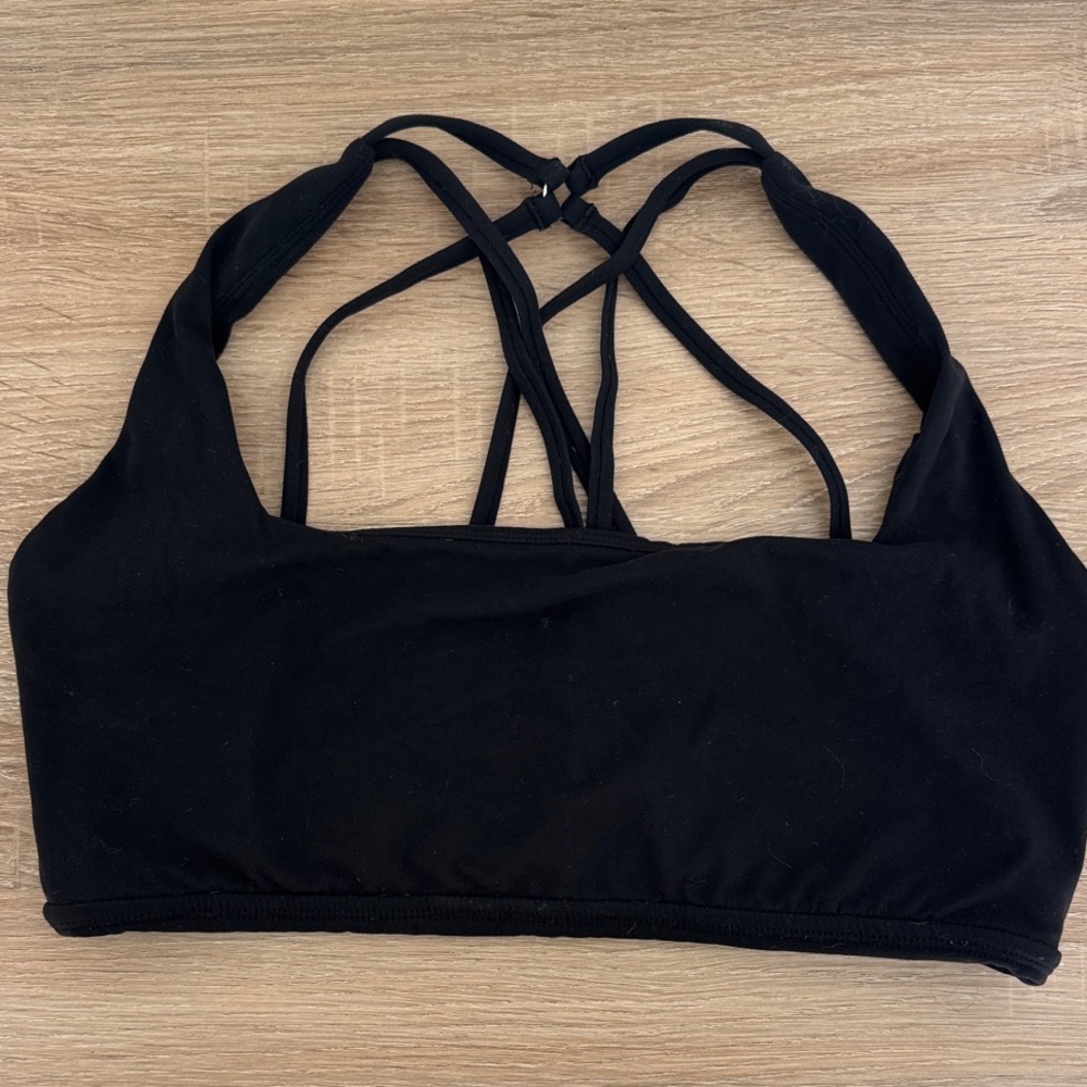Black Strappy Women's Bralette